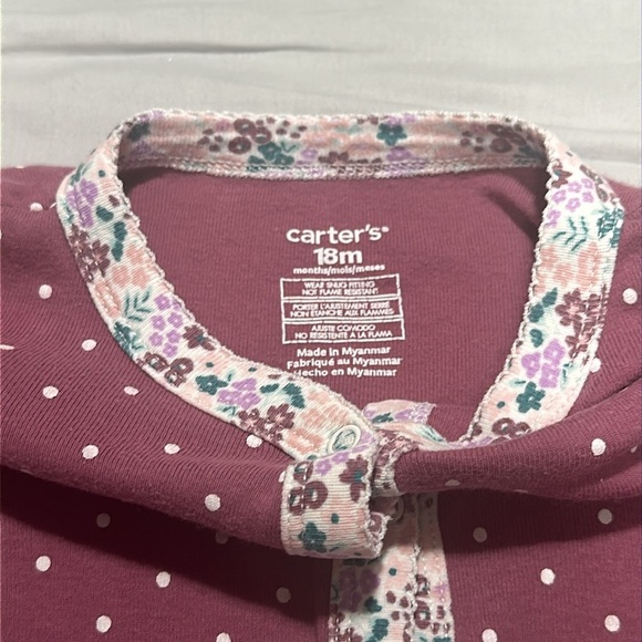 Carter’s- footless sleeper/romper/jumpsuit. 18 months - Picture 2 of 5